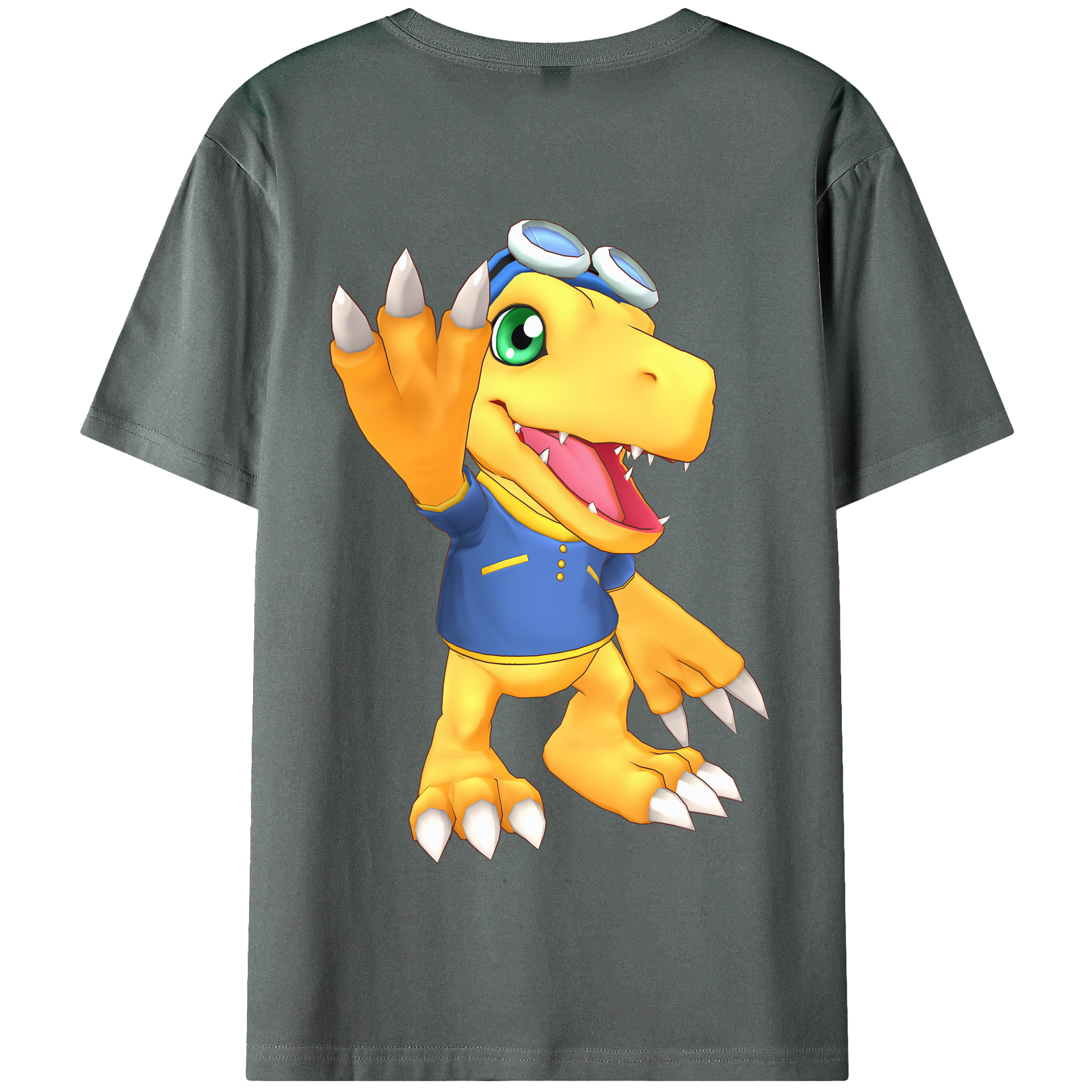 （画像用） Digimon デジタルモンスター/デジモン 綿100％半袖Tシャツ（背面プリント）